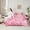Pink A, variant on Feelyou Kawaii Initial E Twin Bedding Sets 7pcs, Pink Stars Balloon Bedding Comforter Set