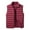 Wine, variant on Kureaily Autumn And Winter Men's Light Down Vest Slim Solid Color Collar Sleeveless Jacket Horse Jacket