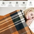 thumbnail image 3 of ARISTURING  Plaid Throw Blanket,Orange Check Plaid Seamless Pattern Thorw Blanket Soft Warm Decorative Blanket for Bed Couch Sofa Office Blanket, 3 of 6