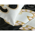 thumbnail image 4 of Ambesonne Vintage Quilted Bedspread Set 3 Pcs, Lily of France, Queen Size, Yellow Black White, 4 of 5