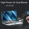 thumbnail image 4 of Compressed Air Duster for Computer Keyboard 51000 RPM Mini Electric Cordless Air Dust Cleaner for PC Crumbs Car,1 * Compressed Air Duster 5 * Cleaner Head 1 * USB Cable,Black, 4 of 6