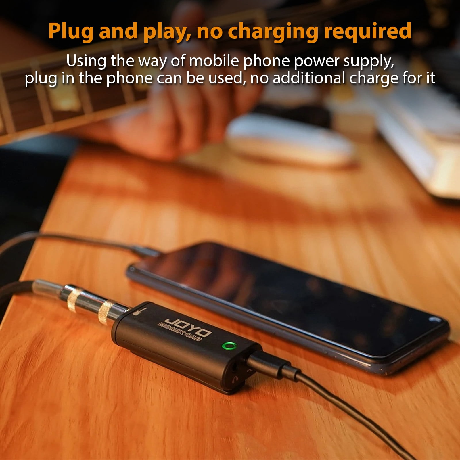 JOYO Portable Guitar Audio Interface, Lightweight Sound Card for Recording Live Streaming, Plug and Play