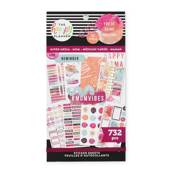 Happy Planner Value Pack Stickers - Happy Mama 732pcs