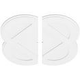 thumbnail image 2 of 38"OD x 1"ID x 15 1/4"C x 1"P Charlotte Architectural Grade PVC Contemporary Ceiling Medallion, Two Piece, 2 of 11