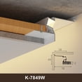 thumbnail image 3 of Perfil de aluminio para techo LED en forma de Z/T, estrecho, suspendido, lineal, para decoración del hogar, barra rígida, luz de fondo invisible, lámparas de canal de 12/24 V, 3 of 5