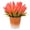Red, variant on Neinkie Mini Potted Artificial Eucalyptus Plants Potted Lavender Flowers - Artificial Plants and Flocked Charming Purple Gypsophila Rosemary Greenery in Pots Small Fake Plant Plastic Flower