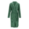 thumbnail image 6 of Lixiuxyad Soft Fleece Bathrobe For Cozy Long Sleeve Shawl Collar Kimono Robe With Belt Winter Warm Loungewear Womens Pajama Sets L, 6 of 6