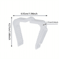 thumbnail image 5 of 50 Pcs Christmas Light Hanger Hooks 1 5/8 Inch Fascia Boards Clips Weatherproof Plastic Outdoor Holiday Light Clip, 5 of 5