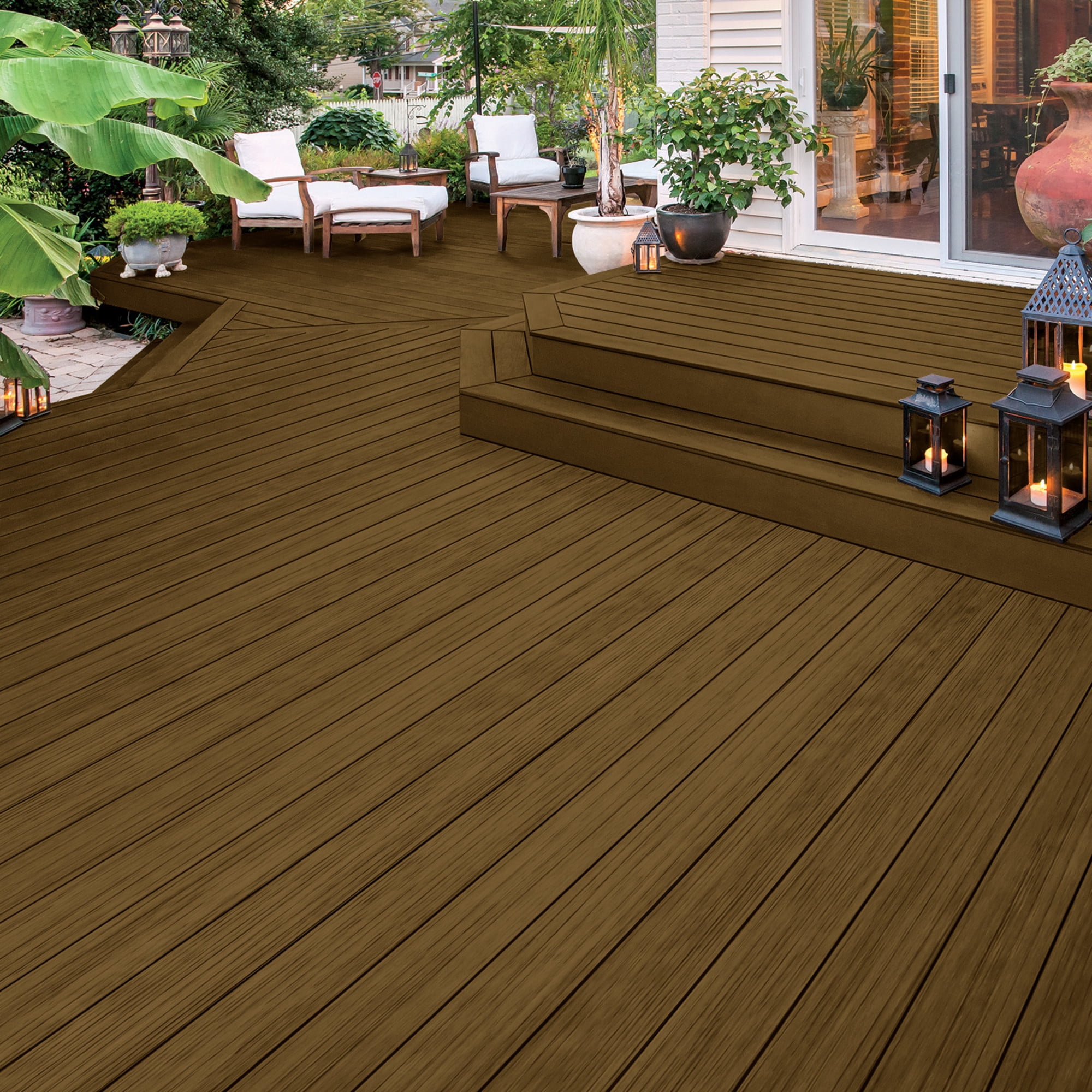 Olympic Maximum 1 Gallon ST-2016 Light Mocha Semi-Transparent Exterior Stain and Sealer in One Low VOC