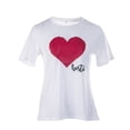 thumbnail image 2 of T-shirt Décontracté Parent-Enfant, Haut à Col Rond à Manches Courtes avec Imprimé Cœur, 2 of 7