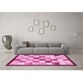 thumbnail image 3 of Ahgly Company Indoor Rectangle Abstract Pink Modern Area Rugs, 7' x 10', 3 of 4