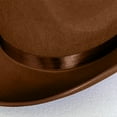 thumbnail image 4 of 2DXuixsh Chapeau de Cowboy Western pour Hommes Femmes Fedora Classique à Revers Chapeau Jazz pour Enfants Adultes Melon Rétro Grand Bord Chapeau Parent-Enfant Rouge Taille P, 4 of 4