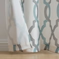 thumbnail image 4 of VCNY Home Caldwell 2-Piece Aqua Trellis Light-Filtering Polyester Window Curtain Set, 38" x 84", 4 of 5