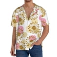 thumbnail image 2 of Disketp Men's Hawaiian Sunflowers Print Shirts Button Down Holiday Beach Shirts-Medium, 2 of 5