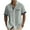 Gray, variant on KyCheLot Beach Shirts for Men Cotton Linen Collared Button down Short Sleeve Shirt Casual Travel Shirt