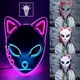 thumbnail image 4 of Máscara de Tanjirou de Anime Demon Slayer, Mascarilla de Sabito, máscara Led, disfraz de Makomo, accesorios para fiesta de Halloween, decoración de Pascua, 4 of 4