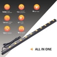 thumbnail image 2 of Tira de alimentación resistente de 10 tomas, protector contra sobretensiones, cable de extensión largo de metal de 6 pies, certificado SGS, negro (1000J)..., 2 of 5