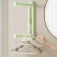 thumbnail image 2 of MERILER Clothes Hanger Storage Artifact - Retractable Punch-Free Wall Mounted Multi-Purpose Stable Rack (1x Storage Rack), 2 of 7