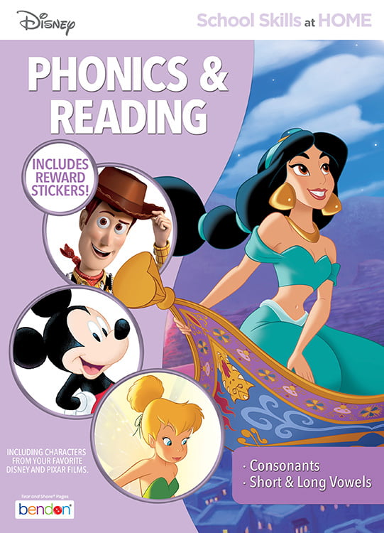 Disney Workbook Phonics Reading Homeschool Daycare NEW Adventures in Learning 