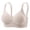 Gray, variant on Adjustable Support Wireless Bra, Plus Size Thin Smooth Seamless Bralette, Shaping Gathered Comfort Brassiere, Essential Daily Lingerie for Plus Size Women Indoor Use Black 38