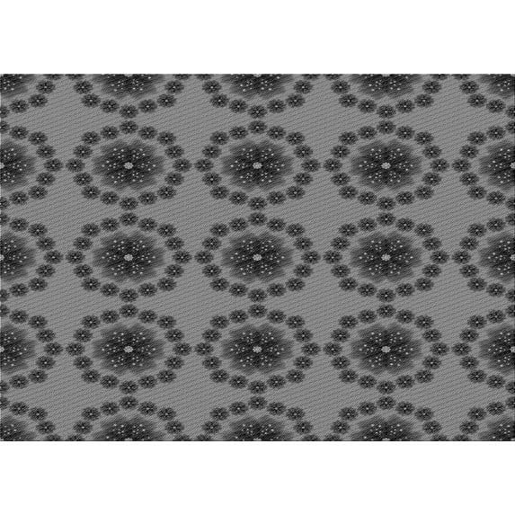 Ahgly Company Indoor Rectangle Patterned Gunmetal Gray Area Rugs, 5' x 7'