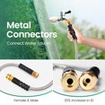 thumbnail image 6 of Cesun 3ft Metal Garden Hose, Reinforced Fittings, Reel Extender, Maximum Psi 150, 6 of 6