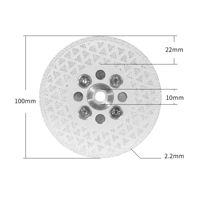 1 Pcs 100mm M10 Diamond Grinding Wheel Cutting Blade Disc for Tile Granite