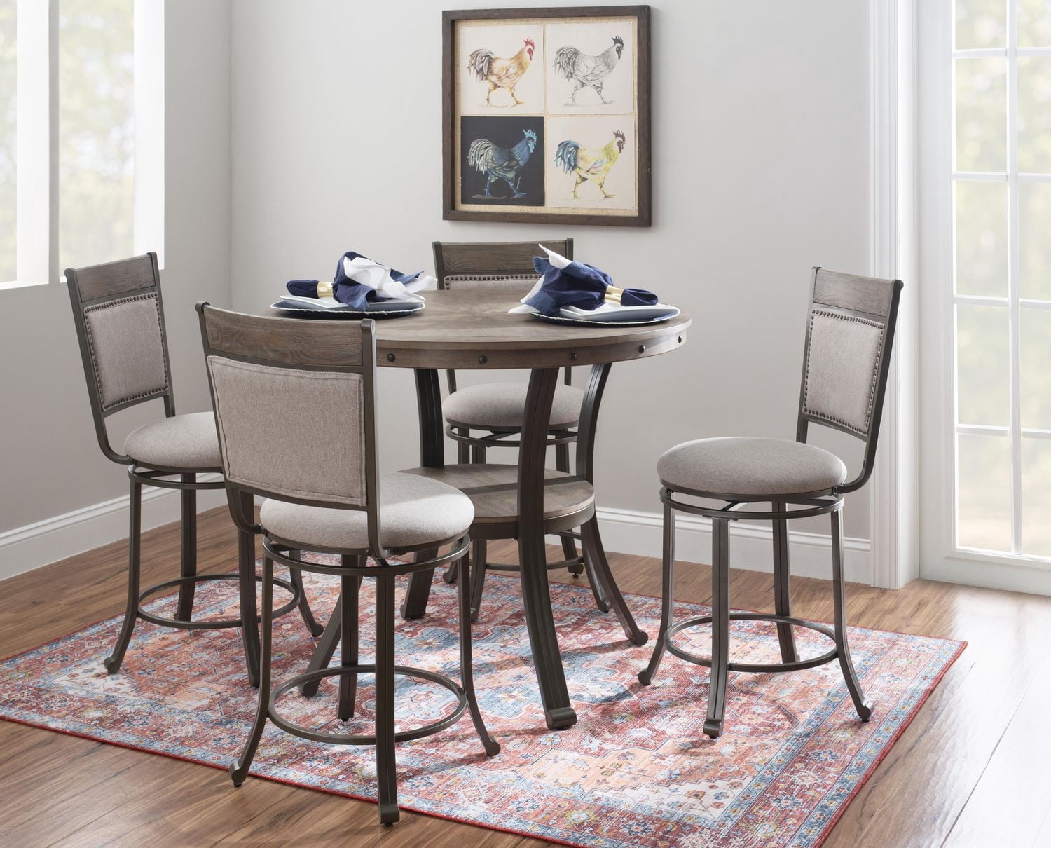 Trager 5-Piece Counter Set, Pewter