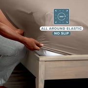 Bare Home 2-Pack Fitted Sheets - Premium 1800 Collection - Ultra-soft - Deep Pocket - Twin XL, Taupe