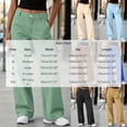 thumbnail image 3 of ZHYou No Boundarie Women's Cargo Wide Leg Pants High Waist Straight Casual Loose Fit Workwear Trousers with Flap Pockets,Black,Size M, 3 of 8
