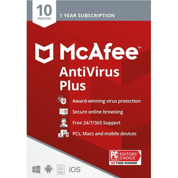 Mcafee Protection Totale (10 PC 1 An) (Livraison par Courriel Seulement - *Pas de CD*)