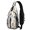 Multicolor Christmas Pattern, variant on Multicolor Christmas Pattern Sling Backpack, Travel Shoulder Pack with Earphone Port, Multi Pocket Design Gift Ideas for Holiday Birthday Gifts