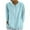 Sky Blue, variant on Xihbxyly Womens Casual Tops 3/4 Sleeve Women Floral Print Shirts 3/4 Sleeve Pleated Front Blouse Tops Button V Neck Tops Gradient Printed Tunic Tops Blouses
