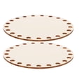 thumbnail image 5 of MLINS Wooden Crochet Basket Base for DIY Crafts Beige Round Storage Weaving Kit 7.5 Inches, 5 of 7
