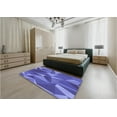 thumbnail image 5 of Ahgly Company Machine Washable Indoor Rectangle Transitional Blue Area Rugs, 7' x 10', 5 of 7