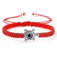 thumbnail image 1 of Evil Eye Braided Bracelet Lucky Red Black Color Thread Couple Chain Handmade, 1 of 1