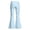 02-Light Blue, variant on Girls' Uniform Flare Leg Chino Pants Kids Bootcut Dress Pants School Uniform Slacks Preppy Clothes