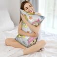 thumbnail image 3 of KLL Cartoon Owls Pattern Silk Pillowcase for Hair and Skin Standard Size 20"X 30" Soft Breathable Pillow Covers for Sleeping, 3 of 6