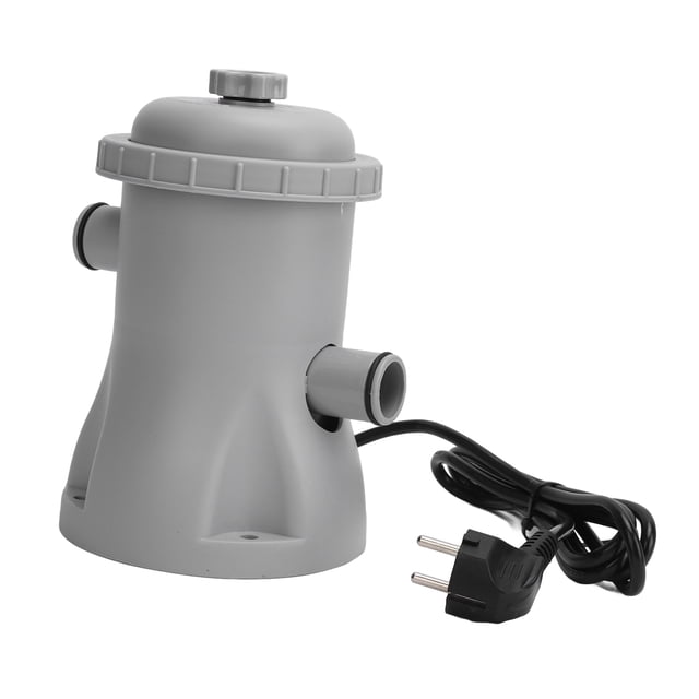 Bomba De Filtro Para Piscina, Multifuncional, 330 Galones, Piscinas Sobre El Suelo Con Válvula De Drenaje, Funcionamiento Silencioso, Accesorios Completos