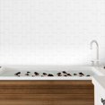 thumbnail image 3 of Walplus Peel and Stick Backsplash London Minimalist Brilliant All-White 3D Tile Decals 60 Sheets 12" x 6", 3 of 10
