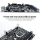 thumbnail image 4 of Placa base de la computadora Tablero de minería USB 3 en 1 Puerto de audio RJ45 RJ45 Resistente a la temperatura PCB de la PCB de la PC ACCESORIO DE ACCESORIO DE PC 5 Noticed EL006065-05B, 4 of 6