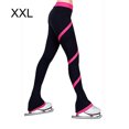 thumbnail image 4 of Soidarity Pantalones de patinaje sobre hielo Pantalones de patinaje ligeros Mallas de entrenamiento de equipo reutilizables lavables de alta Uniforme atlético Rojo rosa/XXL, 4 of 5