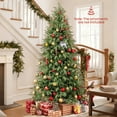 thumbnail image 3 of Costway 8 FT Artificial Christmas Tree with 1470 Branch Tips, 470 Warm White LED Lights, 3 of 10