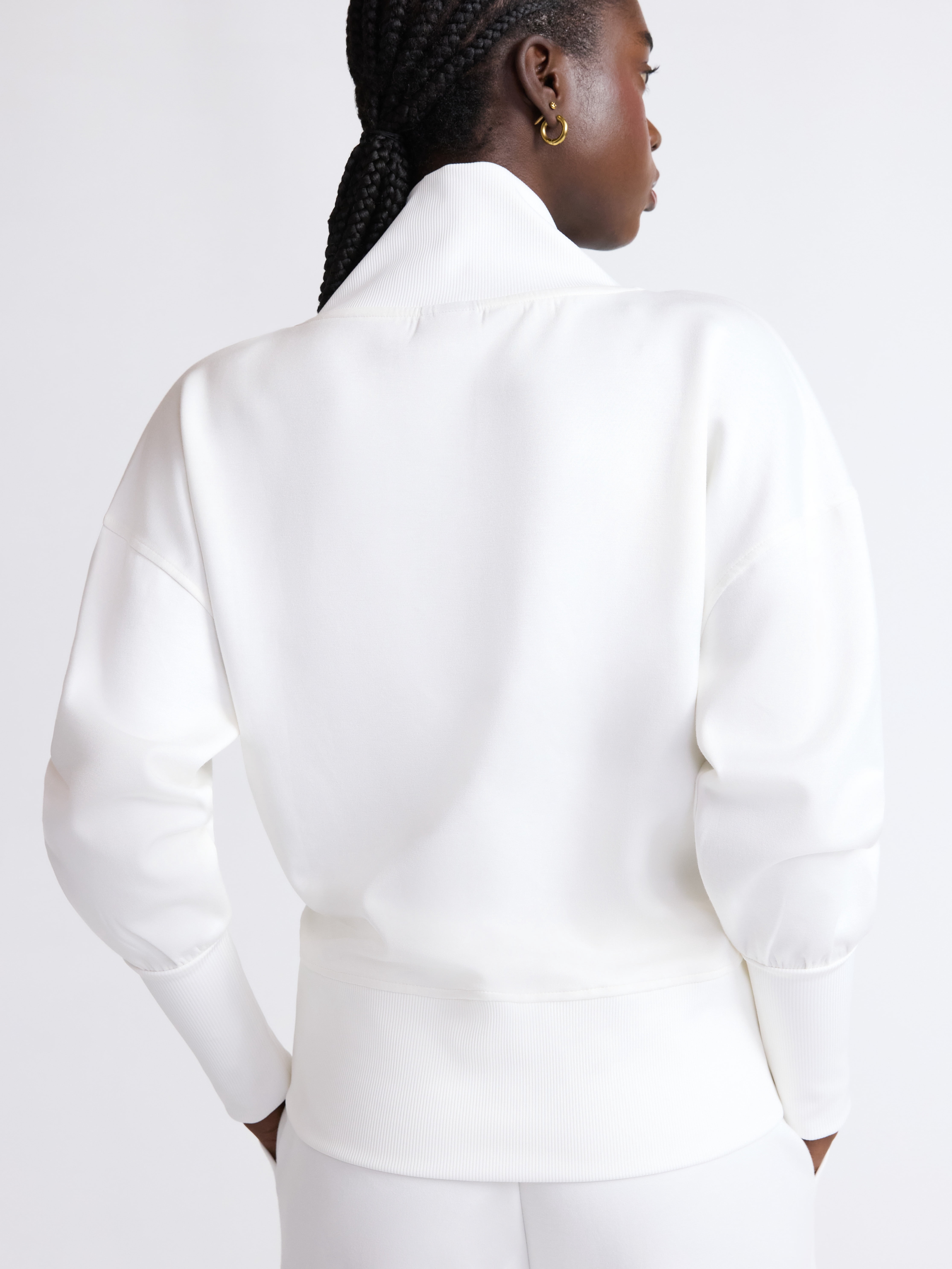 Scoop Women's and Women's Plus New Scubaknit V Neck Sweatshirt, Sizes XS-4X