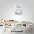 thumbnail image 5 of Scripture Wall Art Bible Verse Wall Decor Christian Inspirational White Dove Pictures Canvas Print Painting Artwork Home Decorations for Bedroom Living Room Office 12"x16", 5 of 6