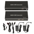 thumbnail image 1 of Extensor KVM de 60m multifuncional 1080P 60Hz HD interfaz Multimedia KVM extensor USB para TV reproductor de DVD PC 100-240V, 1 of 5