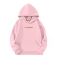 thumbnail image 3 of Grblisyd Christian Hoodie for Girls Long Sleeve Jesus Loves You Casual Sweatshirts Drawstring Pullover Cute Girls Hoodies Kids 10-12 Pink 120, 3 of 4