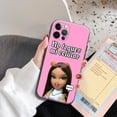 thumbnail image 1 of Funda De Teléfono Apple Para iPhone 11 12 13 Pro Max Mini Silicona Suave Negra De Dibujos Animados Moda Bratz Muñeca Adorable Niña De, 1 of 4