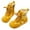 Yellow, variant on gcong Girls Ankle Boots Lightweight Non-slip desert Boots Military shoes Kid's hiking shoes