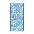 thumbnail image 3 of Absorbent Coral Velvet Towel 27x55in Light Soft And Fluffy Wool Circle Delicate And Not Easy To Remove The Edge Zebra Print Style Lightblue_2, 3 of 8